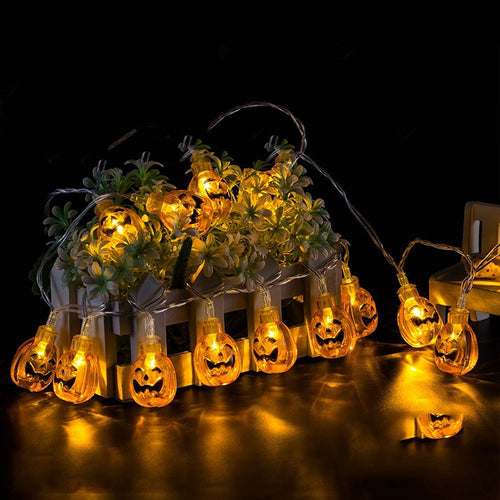 Halloween Pumpkins LED Lights Set Of 10